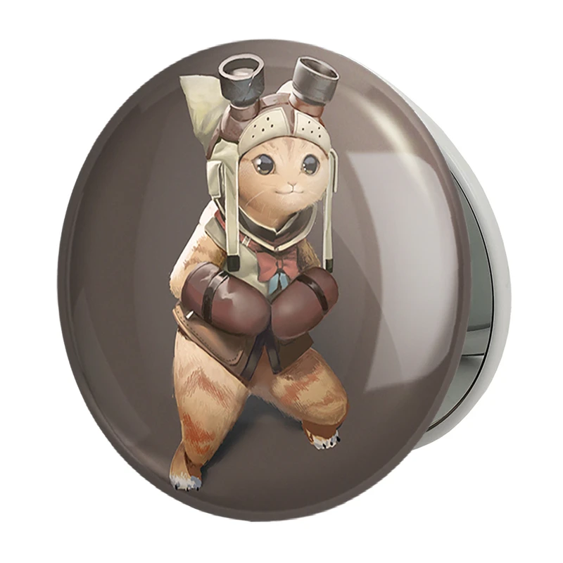 آینه جیبی خندالو طرح بازی شکارچی هیولا (Monster Hunter) مدل تاشو کد 33272