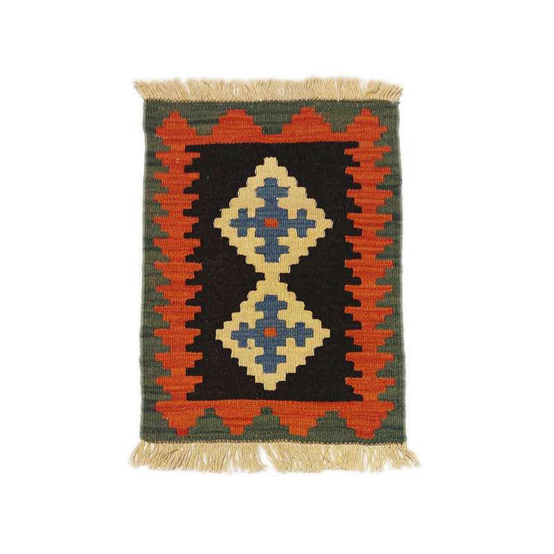 گلیم دستبافت دو دهم متری کد 60404