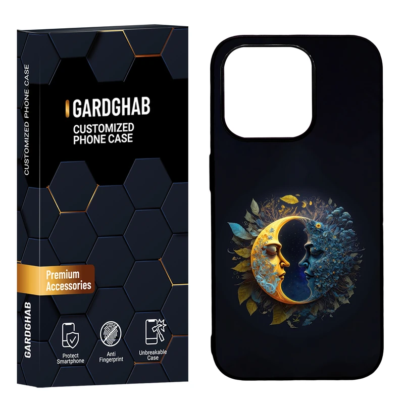 کاور گارد قاب مدل پشت گلس هنری مناسب برای گوشی موبایل اپل iPhone 15 Pro