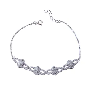     دستبند نقره زنانه بازرگانی میلادی کد DP_227