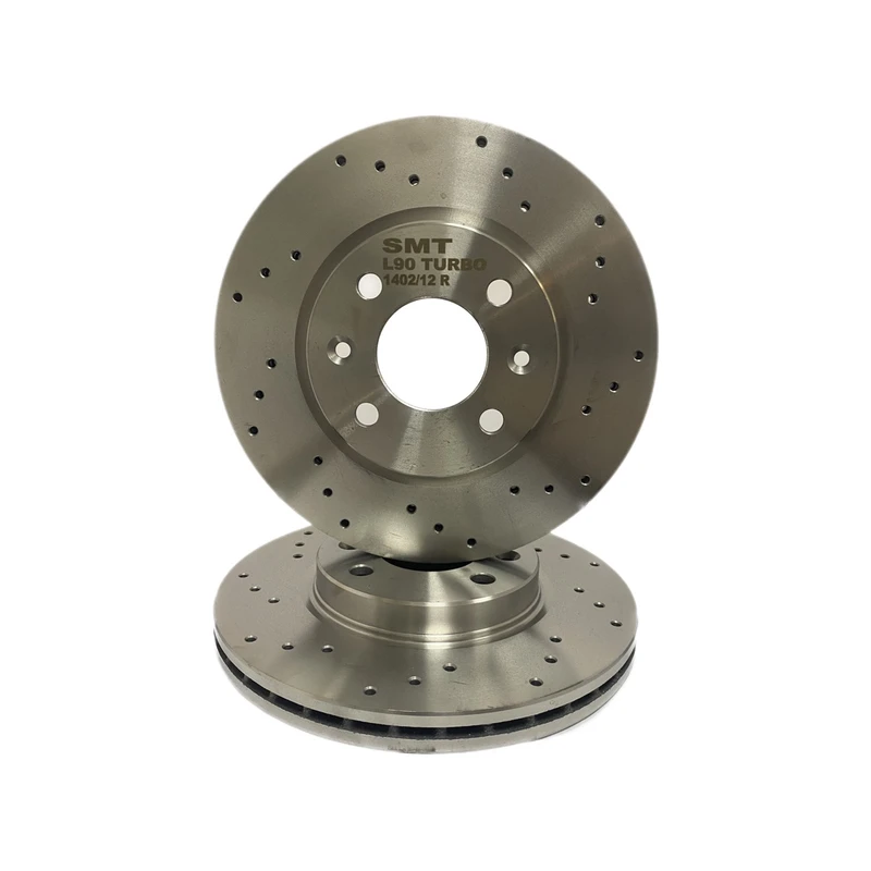 دیسک چرخ جلو اس ام تی مدل سوراخ دار کد 51779 مناسب برای ال 90 بسته 2 عددی 