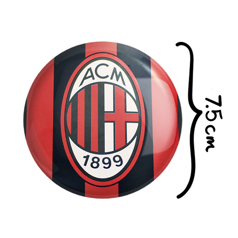 آینه جیبی خندالو طرح باشگاه آث میلان A.C. Milan مدل تاشو کد 2004