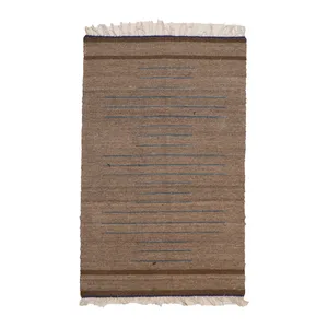 گلیم دستبافت یک متری مدل نایین کد 4106077