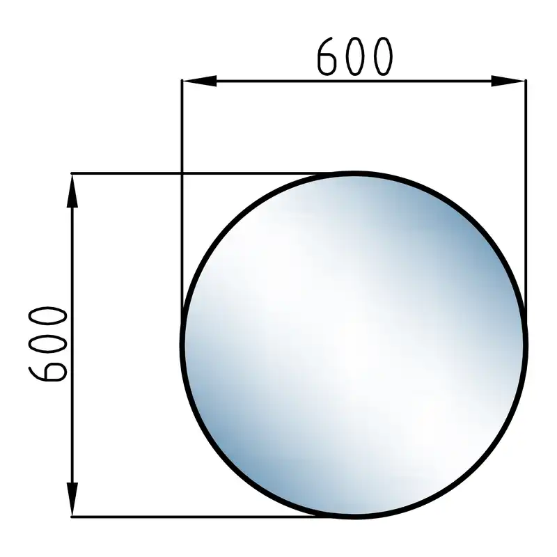 آینه آسان نصب فارابی مدل بک لایت کد CR15S021/2