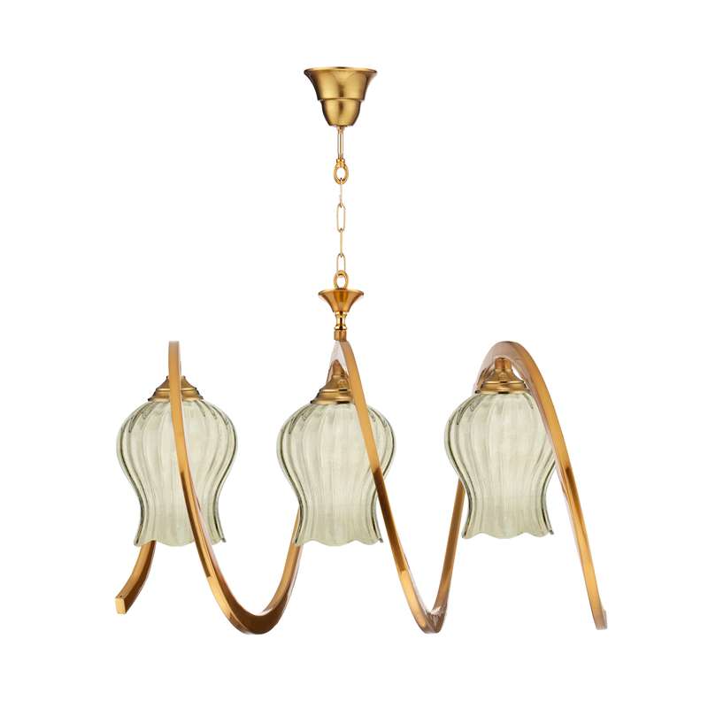 لوستر 3 شعله زیمادر مدل آویژه کد ZD-02