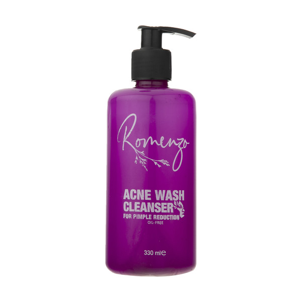 پاک کننده آرایش صورت رومنزو مدل Acne Wash حجم 330 میلی لیتر