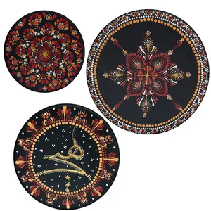  بشقاب دیوارکوب سفالی طرح هیچ کد BT013 مجموعه 3 عددی