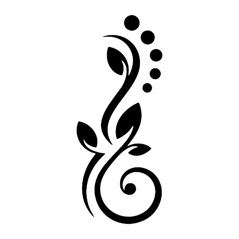 شابلون باتیس آرت طرح گل و بوته کد 50-504