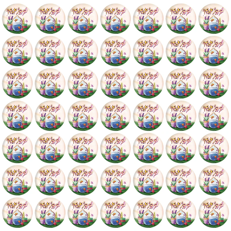 مگنت خندالو مدل تبریک عید نوروز و سال نو کد 24570 بسته 49 عددی