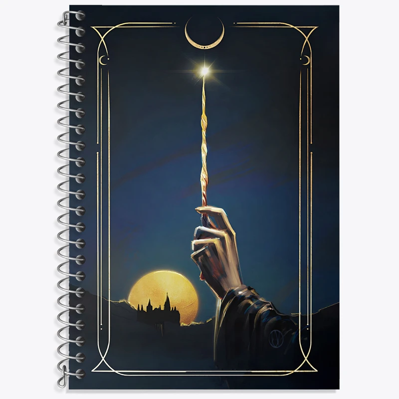 دفتر زبان 50 برگ خندالو مدل دو خط طرح هری پاتر (Harry Potter) کد N4905