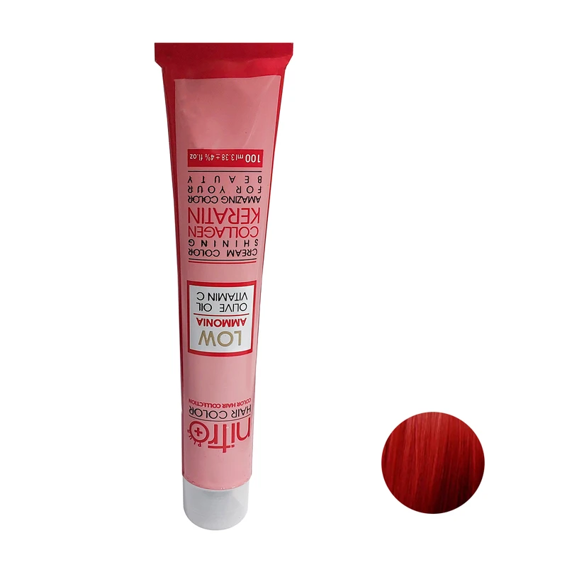  رنگ مو نیترو پلاس مدل Keratine شماره 7.66 حجم 100 میلی لیتر رنگ قرمز یاقوتی