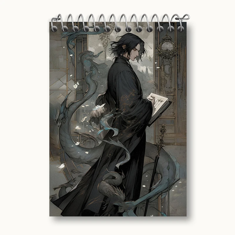 دفتر یادداشت 50 برگ خندالو طرح اسنیپ هری پاتر (Harry Potter) کد N2450