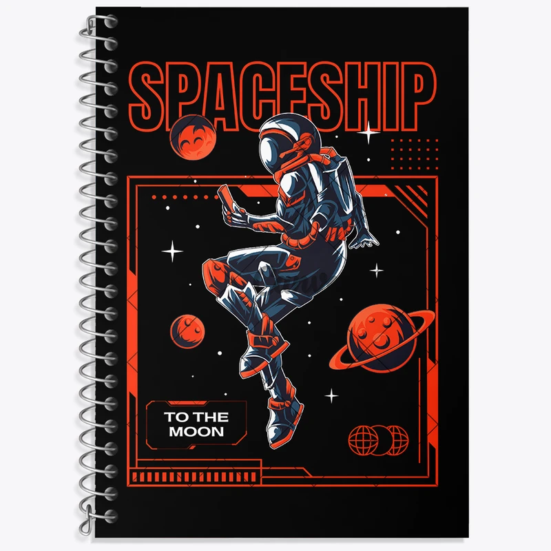 دفتر لغت 50 برگ خندالو طرح فضانورد کد N4025