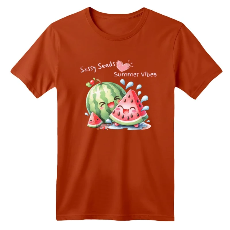 تی شرت آستین کوتاه بچگانه مدل هندوانه یلدایی کد 74