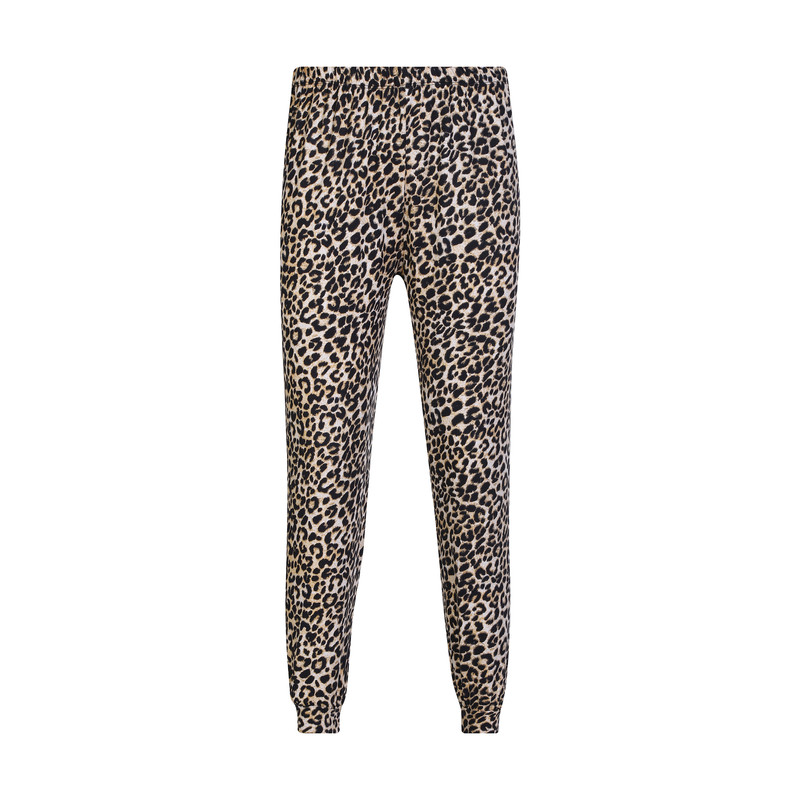 ست بلوز و شلوار زنانه افراتین مدل پلنگی کد 6599 رنگ خاکی