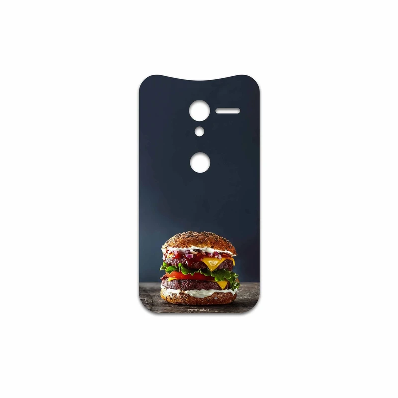 برچسب پوششی ماهوت مدل Hamburger مناسب برای گوشی موبایل موتورولا Moto X