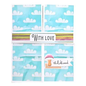 کارت پستال مدل سه بعدی طرح With love