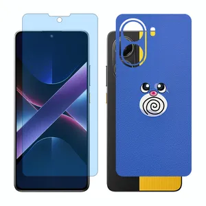 Glass Together model anti blue screen protector suitable for Xiaomi Poco X7 Pro mobile phone with back cover sticker