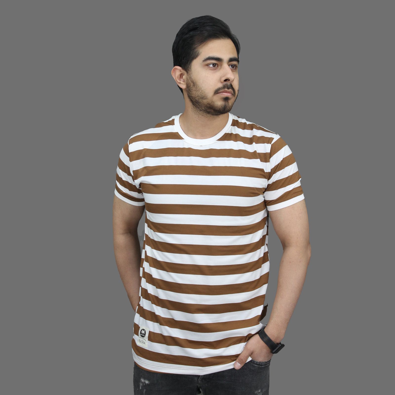 تی شرت آستین کوتاه مردانه مالدینی مدل T-472 - - 1