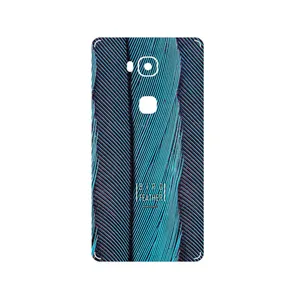 MAHOOT Turquoise feathers Cover Sticker for Honor 5X