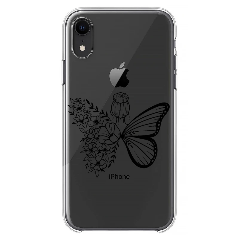 کاور مگافون طرح دختر پروانه ای مدل C53-B مناسب برای گوشی موبایل اپل iPhone XR