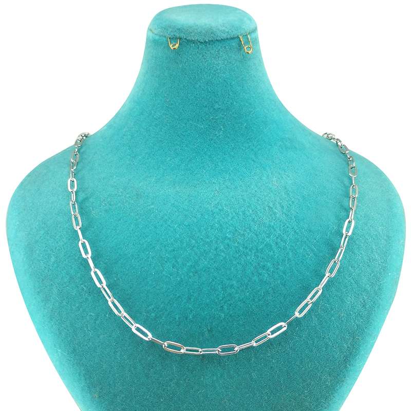 زنجیر نقره سلین کالا مدل آجری کد T55-G7.62