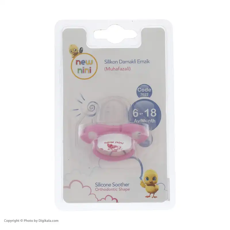 پستانک ارتودنسی نیو نی نی مدل پروانه ای طرح دخترانه کد 7022