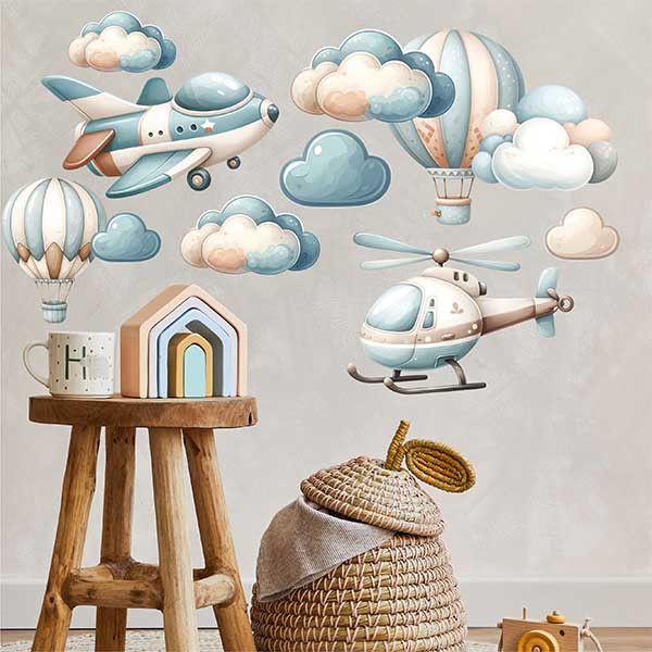 استیکر دیواری کودک راتیانا مدل خلبانی