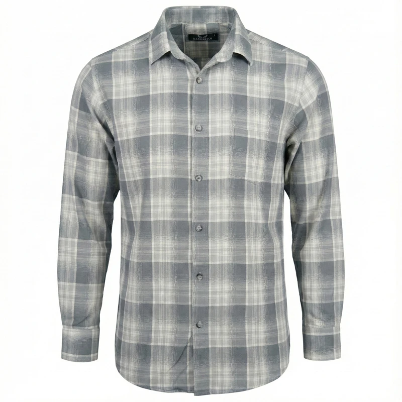 پیراهن آستین بلند یقه دکمه دار مردانه مدل t928