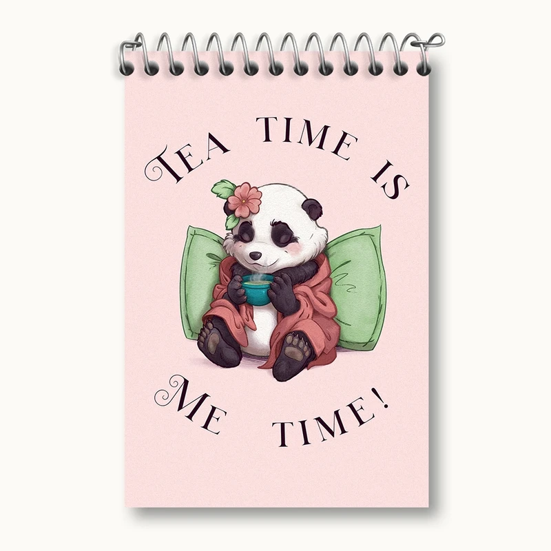 دفتر یادداشت 50 برگ خندالو مدل وقت چایی کد F949