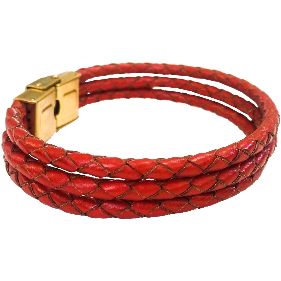 دستبند چرم وارک مدل دایان کد rb313