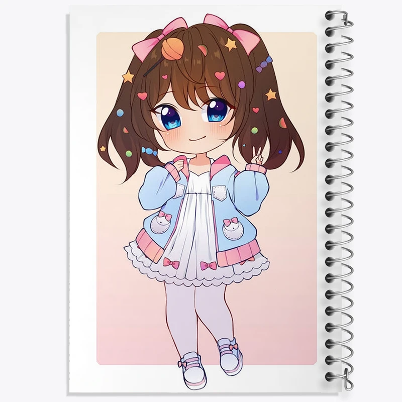 دفتر مشق 50 برگ خندالو طرح دخترانه کد F2745