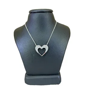 گردنبند نقره زنانه مدل قلب LOVE کد 25223