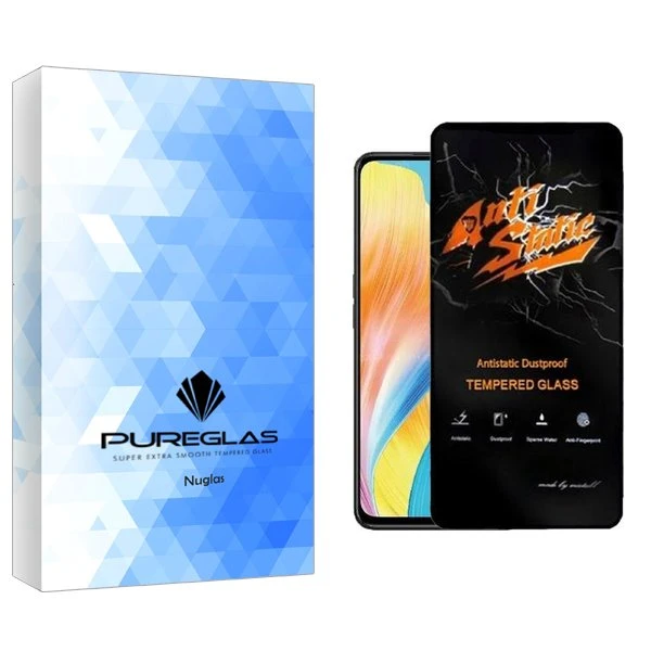 محافظ صفحه نمایش پیور گلس مدل NueGlas Antistatic مناسب برای گوشی موبایل اوپو A98