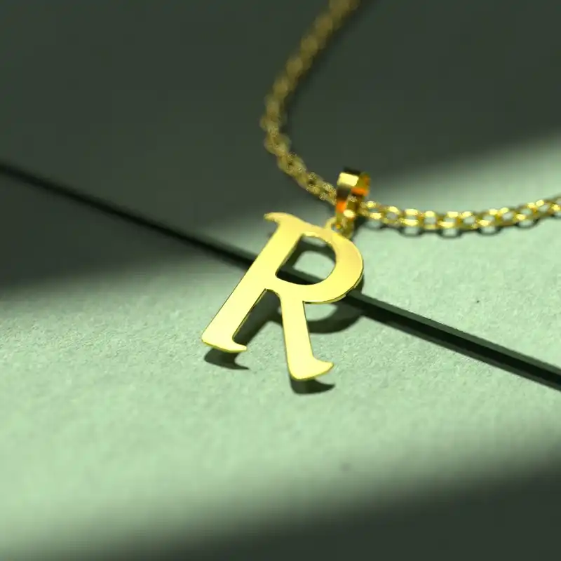 گردنبند طلا 18 عیار زنانه مدوپد مدل حرف S کد H3-1-1330