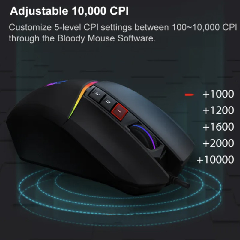 ماوس مخصوص بازی بلادی مدل W60 Max-RGB
