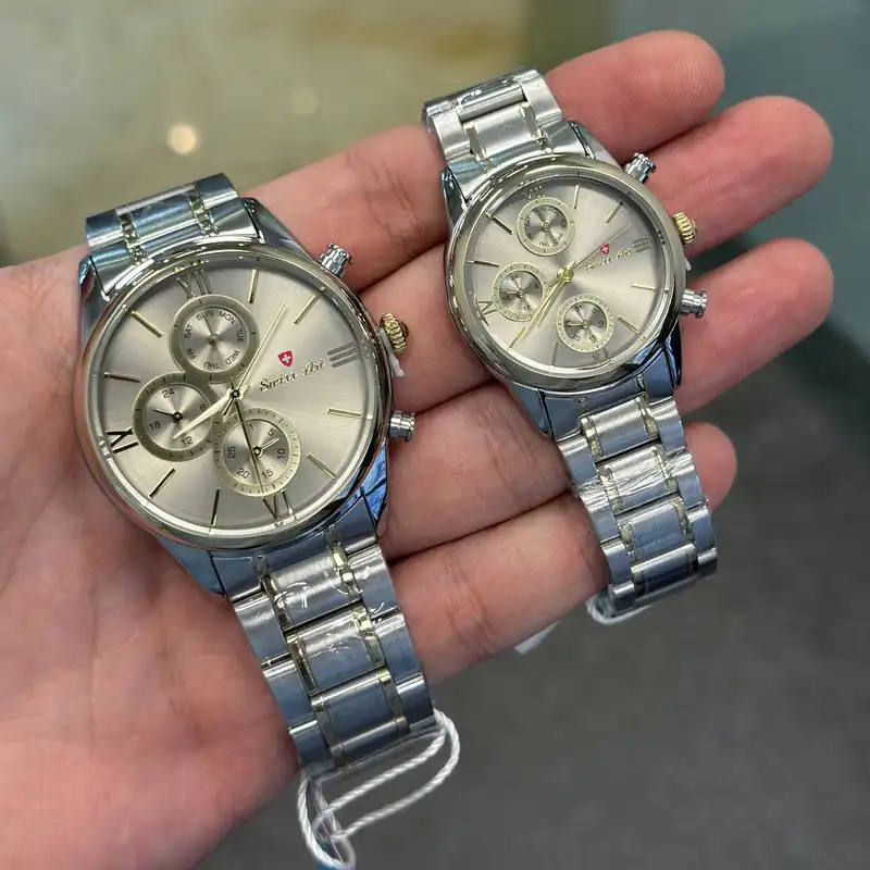 ست ساعت مچی عقربه ای  زنانه و مردانه سوئیس آرت مدل 612906