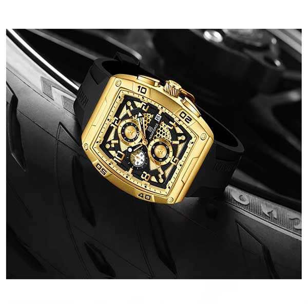 ساعت مچی عقربه‌ای مردانه کوارتز نیوی فورس مدل NF8052 GGB