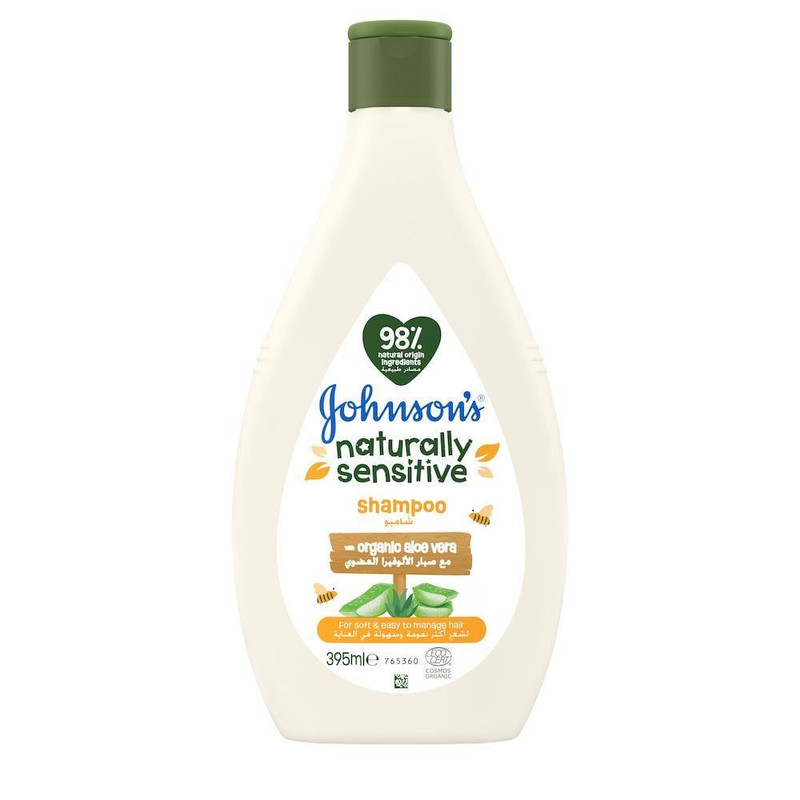 شامپو مو کودک جانسون مدل Naturally Sensitive حجم 395 میلی لیتر شامپو مو کودک جانسون مدل Naturally Sensitive حجم 395 میلی لیتر