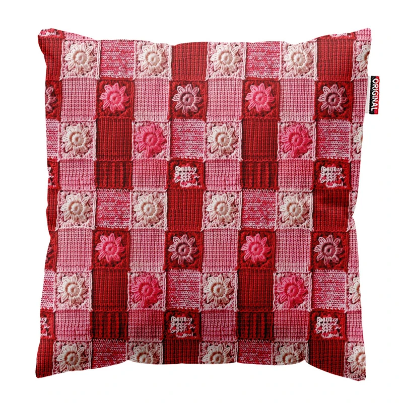 کوسن پاد آفرین طرح بافت گل کد 3648 سایز 40*40 سانتی متر
