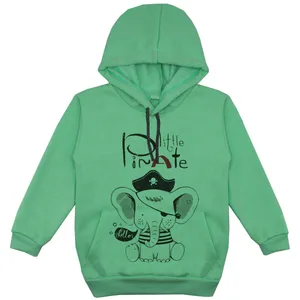 هودی پسرانه مدل فیل F148 رنگ سبز