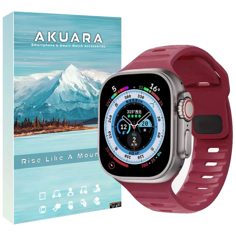 بند آکوآرا مدل SPG Sport مناسب برای ساعت هوشمند ویرفیت HK8 Pro max / HK9 Ultra 2 / T1000 ultra / T3000 ultra / T900 ultra