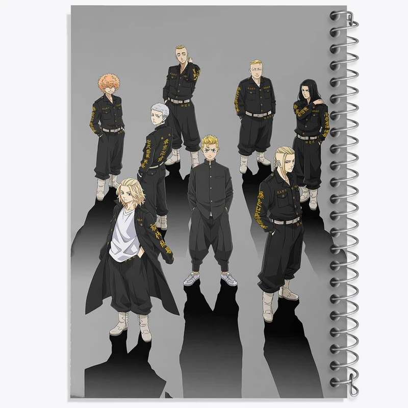 دفتر مشق 50 برگ خندالو مدل Tokyo Revengers  کد 10581