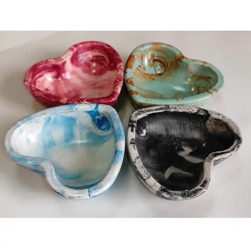 آجیل خوری سفالی طرح قلب کد A1