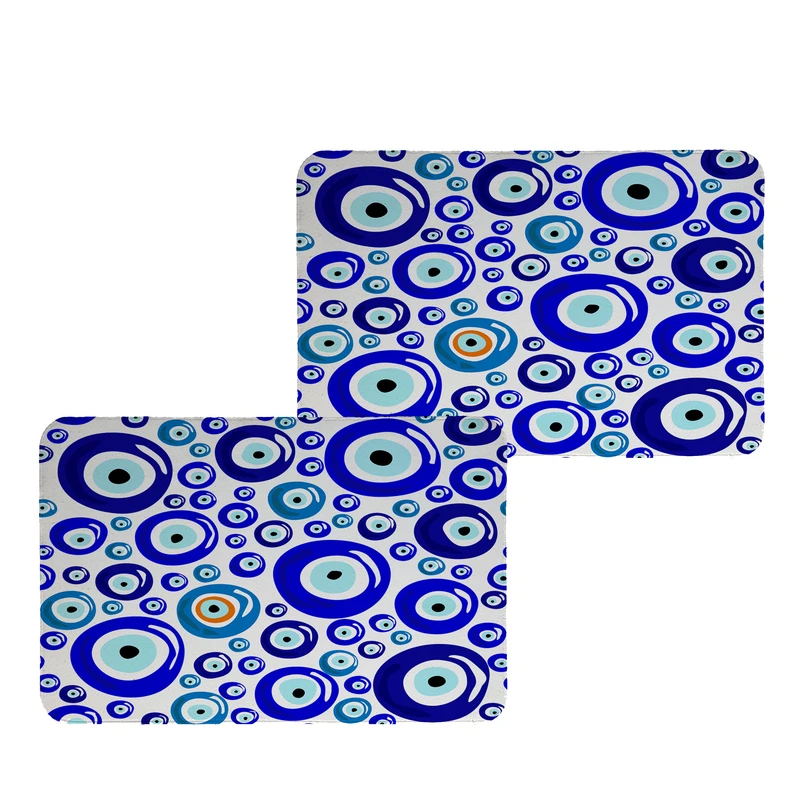 زیربشقابی طرح چشم زخم کد 9135 بسته 2 عددی 