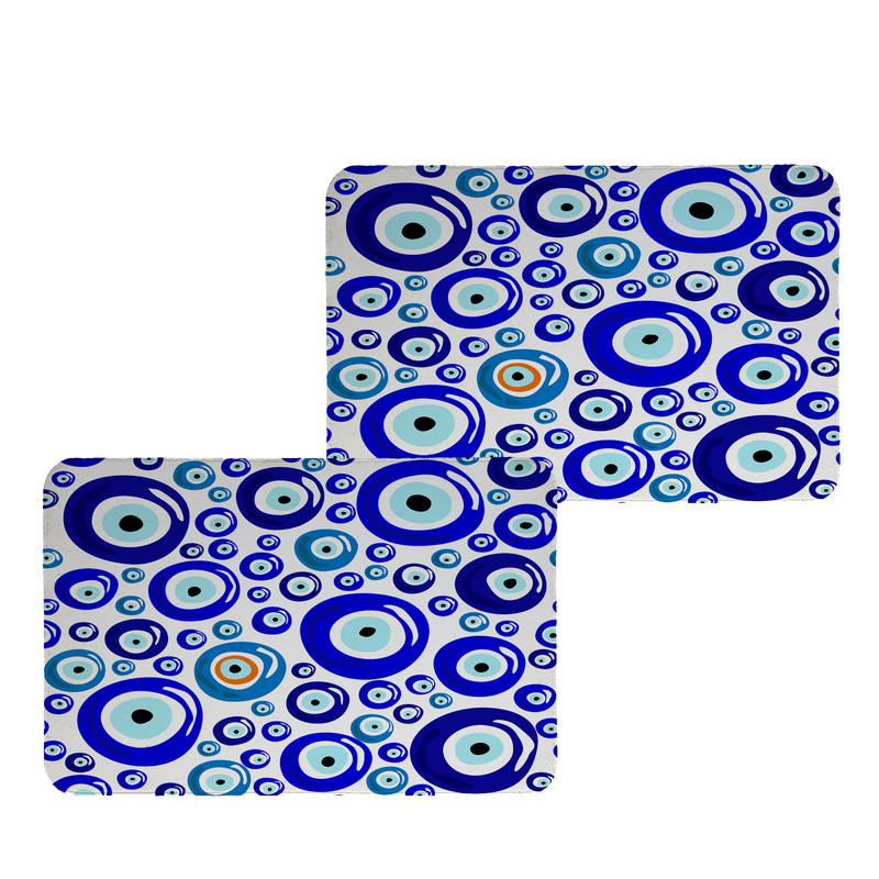 زیربشقابی طرح چشم زخم کد 9135 بسته 2 عددی