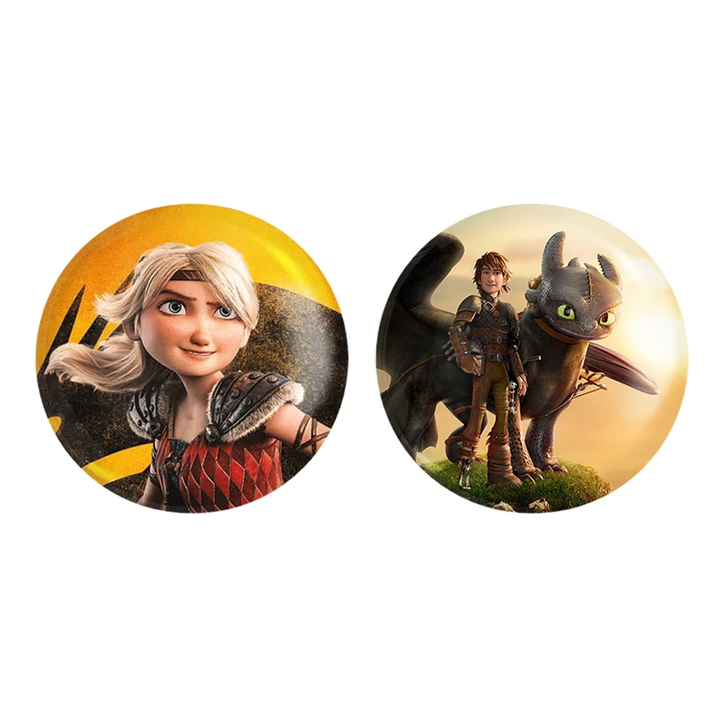 مگنت خندالو طرح اژدها سواران کد 1374613750 مجموعه 2 عددی