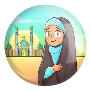 پیکسل خندالو طرح نیمه شعبان کودکانه کد 25543 مدل بزرگ