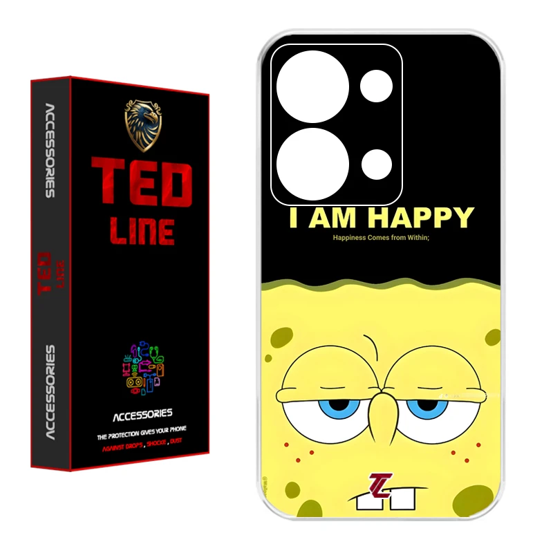 کاور تد لاین طرح باب اسفنجی کد 1126 مناسب برای گوشی موبایل شیائومی Redmi Note 13 Pro 4G / Poco M6 Pro