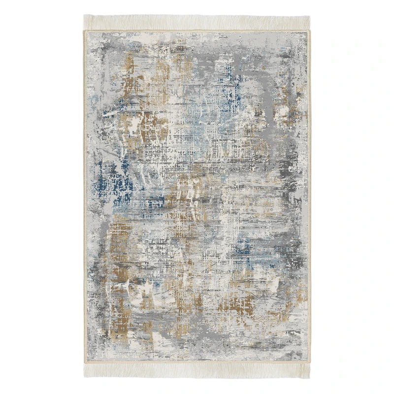 فرش ماشینی هانوکس مدل مدرن طرح بامک کد HAM.294.01